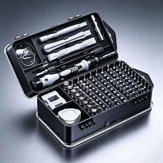 115-Piece Precision Screwdriver Set, Magnetic Mini Repair Tool Kit for Phone, Computer, Laptop, Watch, Game Console, Eyeglasses, and Electronics