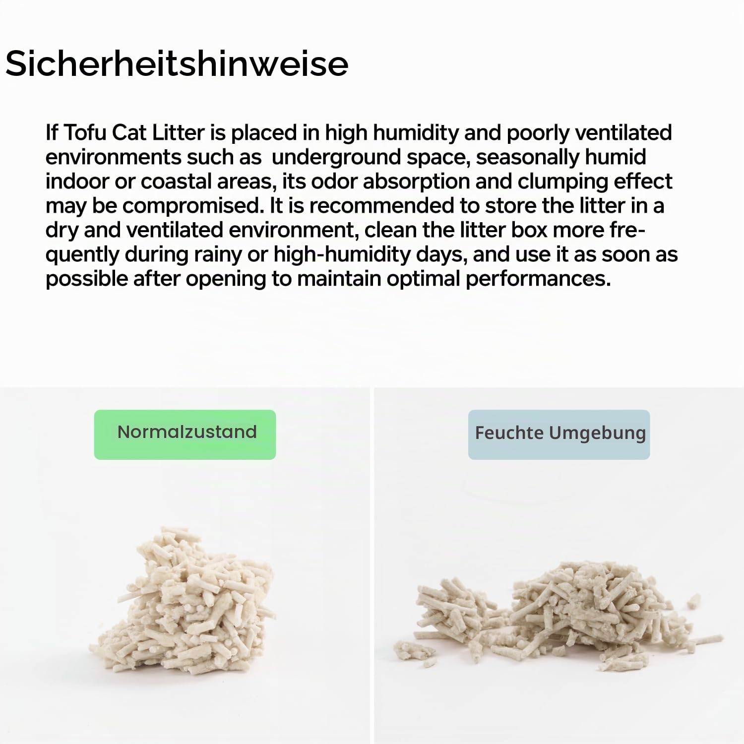 pidan Tofu Katzenstreu 4,8kg (2 Beutel), Klumpend, Spülbar, Ultra Saugfähig Und Schnell Trocknend, 100% Natürliche Inhaltsstoffe, Löslichkeit In Wasser, Wirklich Staubfrei, Weniger Streuung