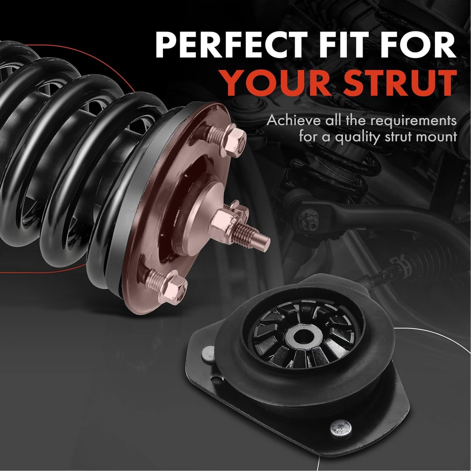 A-Premium Front Suspension Strut Mount Compatible with Buick Century 1997-2005, Lacrosse 2005-2009, Regal 1997-2004 & Chevrolet Chevrolet Impala 2000-2013, Uplander, Venture