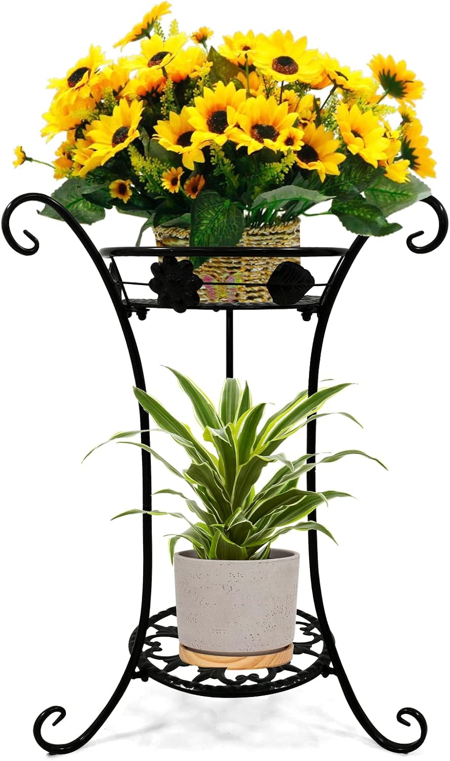 Plant Stand Indoor Outdoor, 25.6 inch Tall Plant Stand