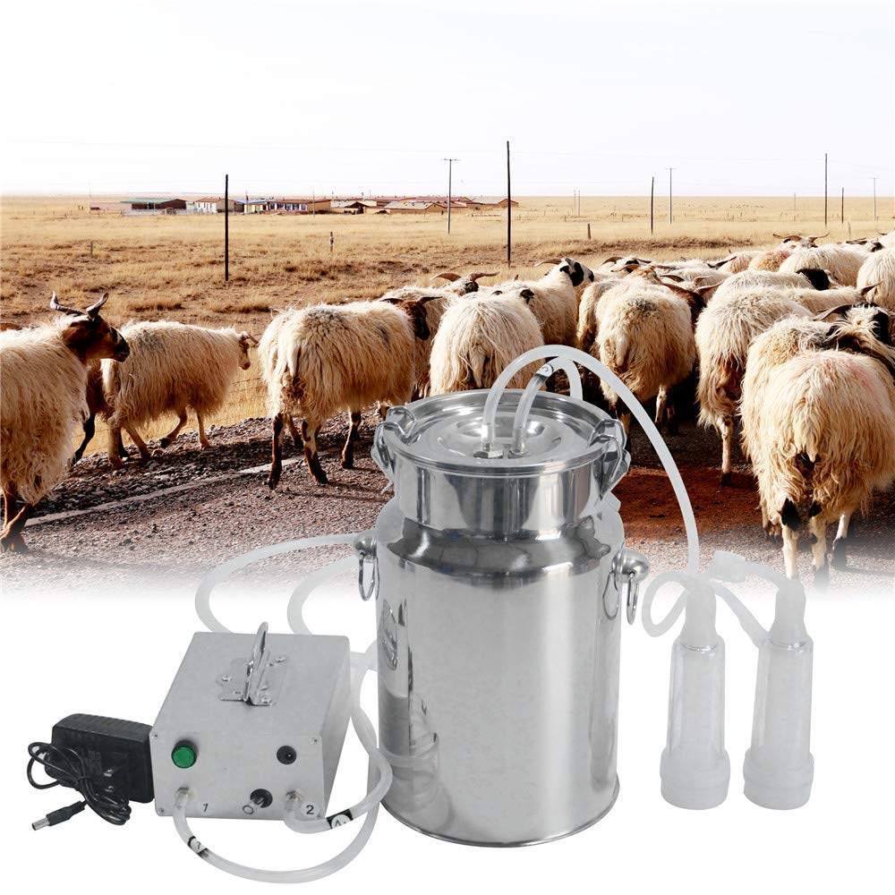 Mungitrice portatile della capra con pulsazione, mungitrice della pompa di vuoto della batteria ricaricabile, attrezzatura automatica dell'allevamento per uso dell'azienda agricola