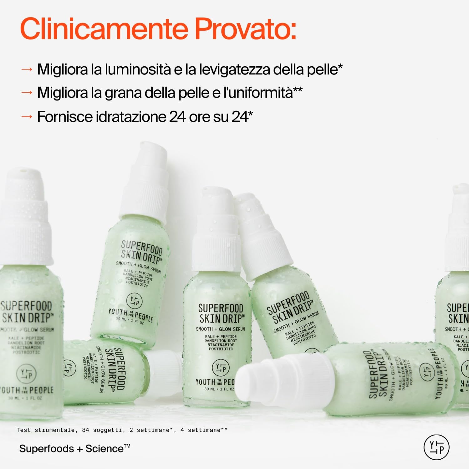 Youth To The People Skin Drip Serum, siero viso illuminante, 30ml