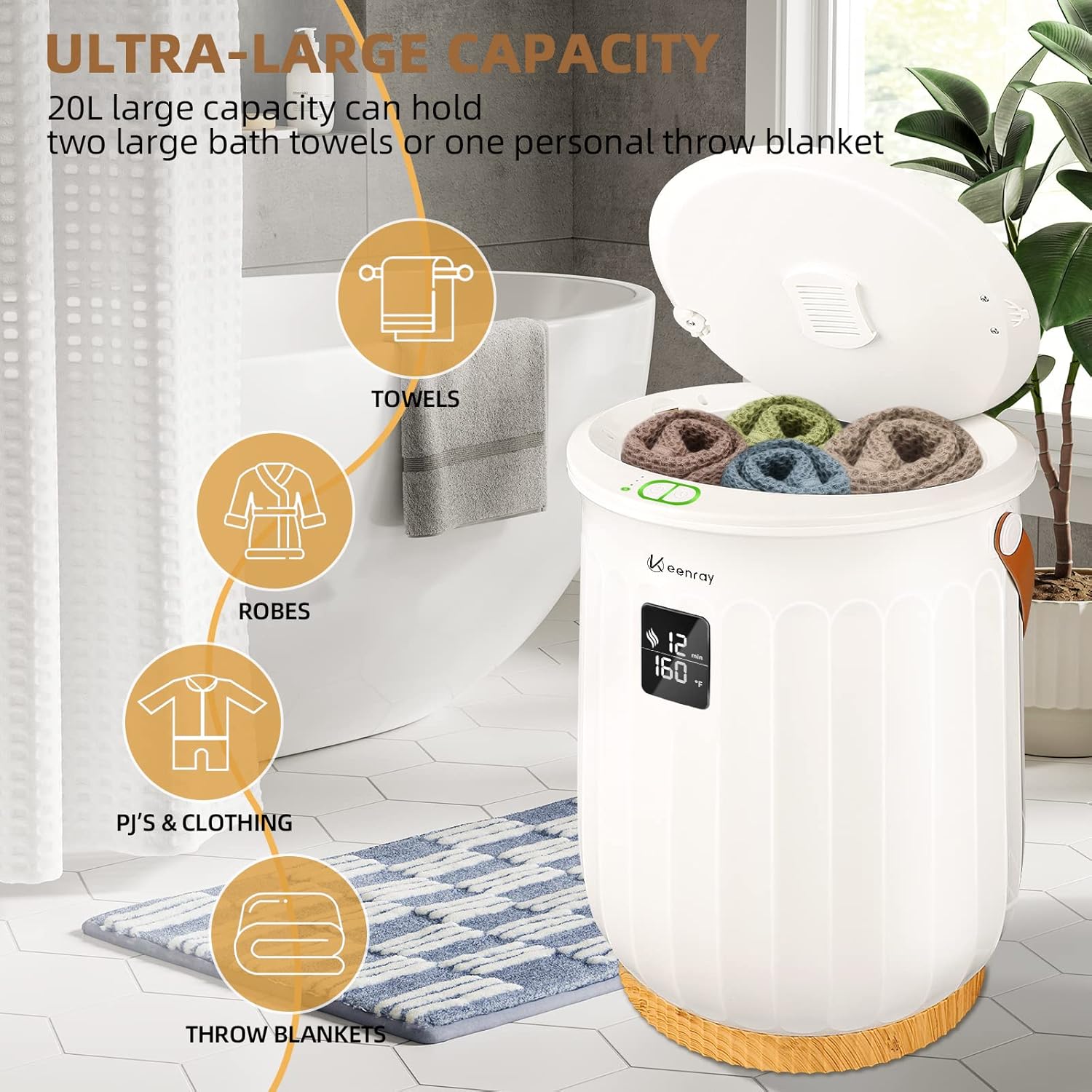 Keenray Towel Warmer and Metal Adjustable Stand Kit