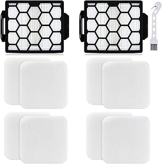 Leadaybetter Replacement Filter for Shark NV602UKT NV602UK Powered Lift-Away Upright Vacuum Cleaner,Upright Vacuum Filters for Shark NV702UKT NV702UK, 2 HEPA Filters, 4 Filters Foam & 4 Felt Filters