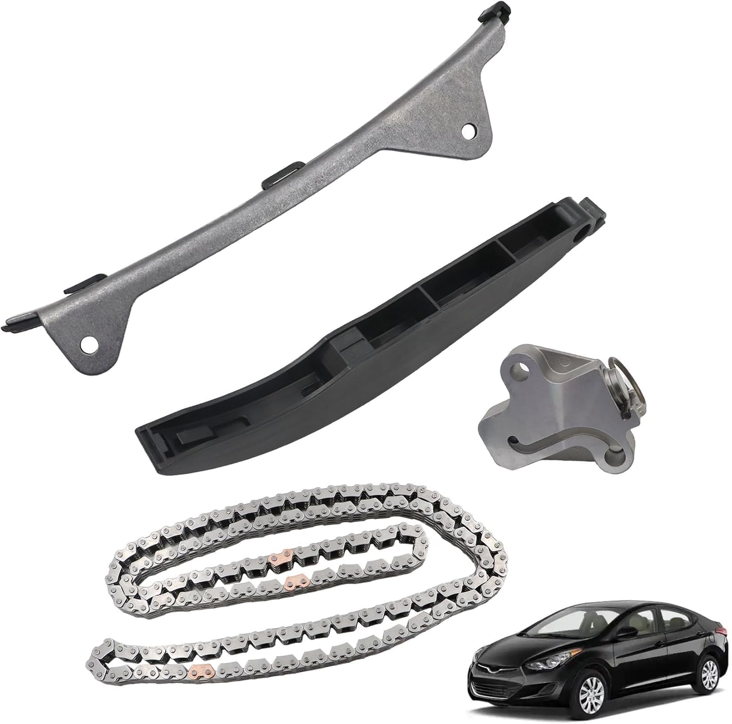 FZJDSD Timing Chain Kit 244302E000 Compatible with Hyundai Elantra 1.8L 2011-2014 Compatible with Kia Soul 2.0L L4 Engine 2012 2013# 243212E000 244102E000 244202E000