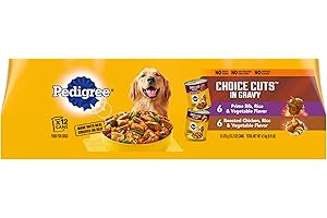 Pedigree Chopped Variety Pack: Prime Rib, Roasted Chicken, and Vegetables