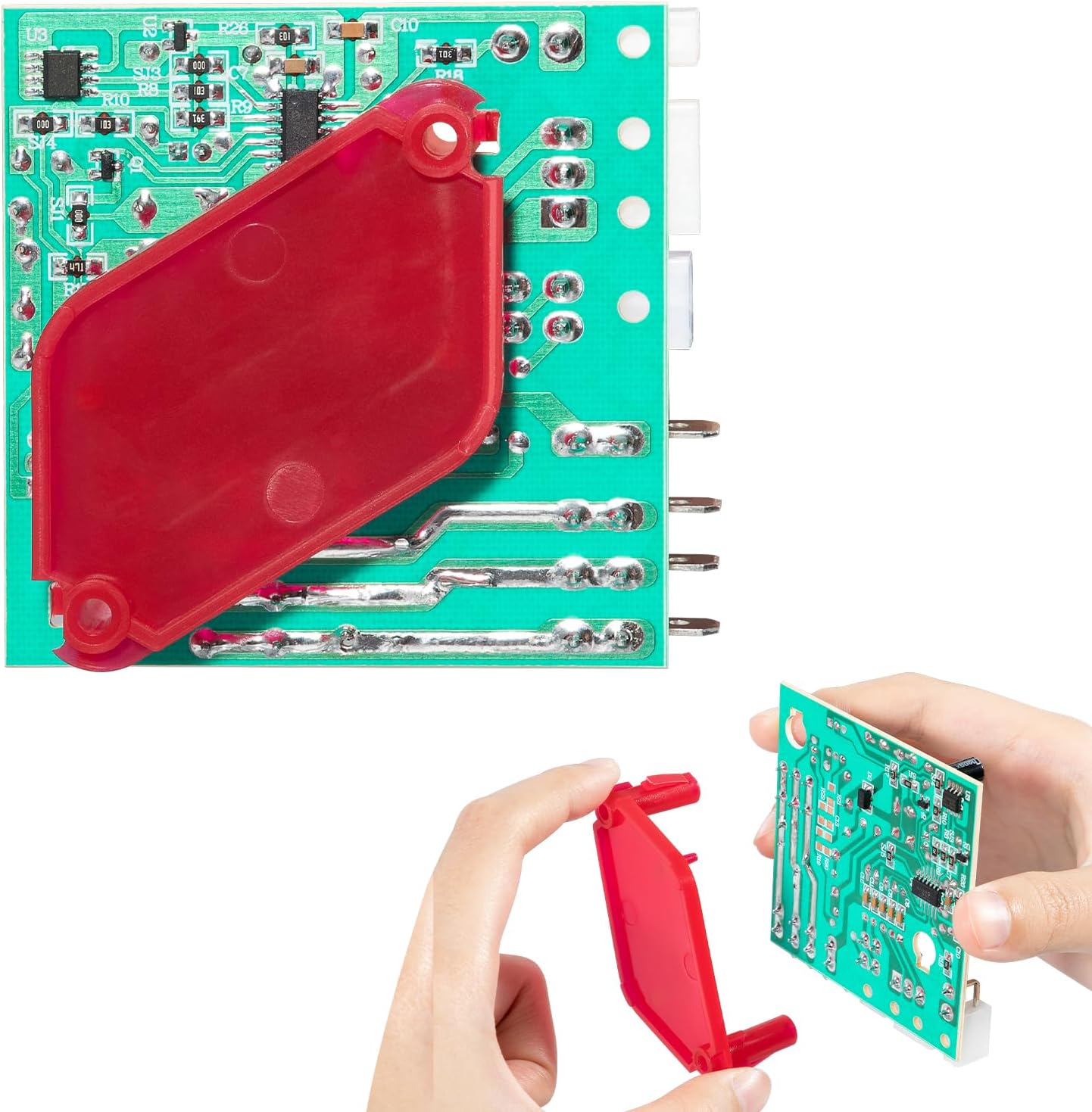 Refrigerator Electronic Defrost Control Circuit Board Replacement Parts Kit Fit For Whirlpool W10135901, AP6015576, PS11748857, WPW10135901, 2304143