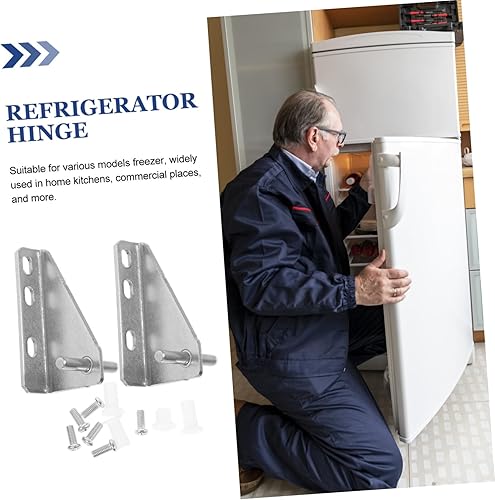 Miniatura 6 de Yardenfun Bisagras de nevera Bisagras de nevera Bisagras de puerta de congelador Bisagra de repuesto Bisagra de refrigerador Pequeña bisagra de