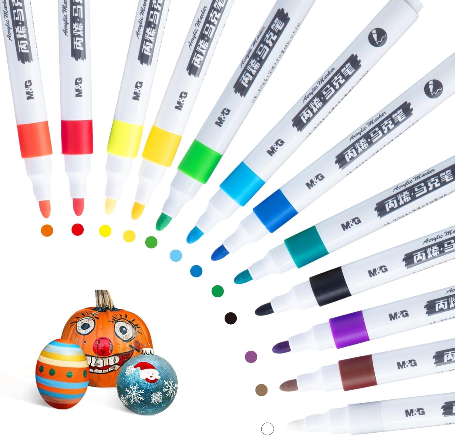 SUPER TOY 80 Shades Acrylic Color Markers Pen Water Colour Paint Pens for Wood, Canvas, Stone, Rock Painting, Glass, Ceramic Surfaces, Diy Crafts Making Art Supplies - Image 2 thumbnail
