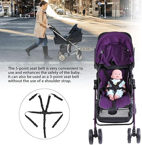 Miniatura 3 de Arnés de seguridad para bebé, arnés de 5 puntos, cinturón de seguridad para niños, arnés completo (Nuevo A)