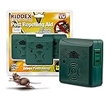 Riddex Sonic Plus Ultrasonic Pest Repeller, Plugs in with extra Outlets Indoor Use - Insect Repellent - Bug Repellents for Home Defense - Protect Against Rodents & Insects, Chemical Free(3 Pack Green)