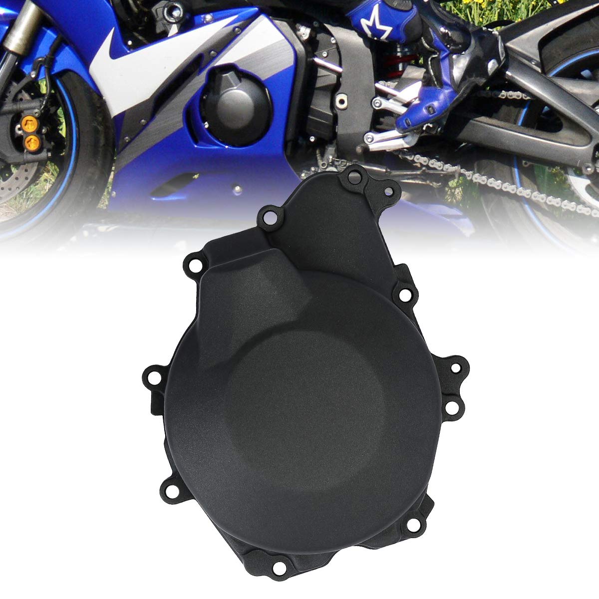 Protezione carter motore statore sinistro per moto, adatta per Yamaha YZF-R6 2003-2005 e YZF-R6S 2006-2010