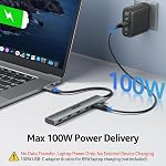 Acer USB C Hub 10Gbps with Type-C PD 100W, Ultra Slim Aluminum 5-in-1 USB-C Splitter with 4*USBC 3.2 Ports for iPhone 17/16 Series, MacBook Pro/Air, iPad, iMac, Chromebook, Galaxy S24/23, etc