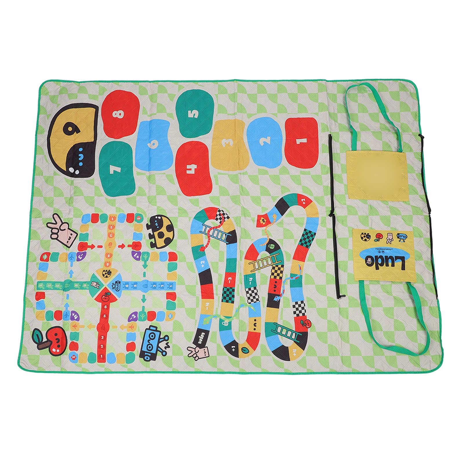 Matybobe Tappetino da Picnic, Grande e Spesso, Coperta da Gioco 3 in 1 per Esterni, per Gite Primaverili, Campeggi, Prati, Spiagge