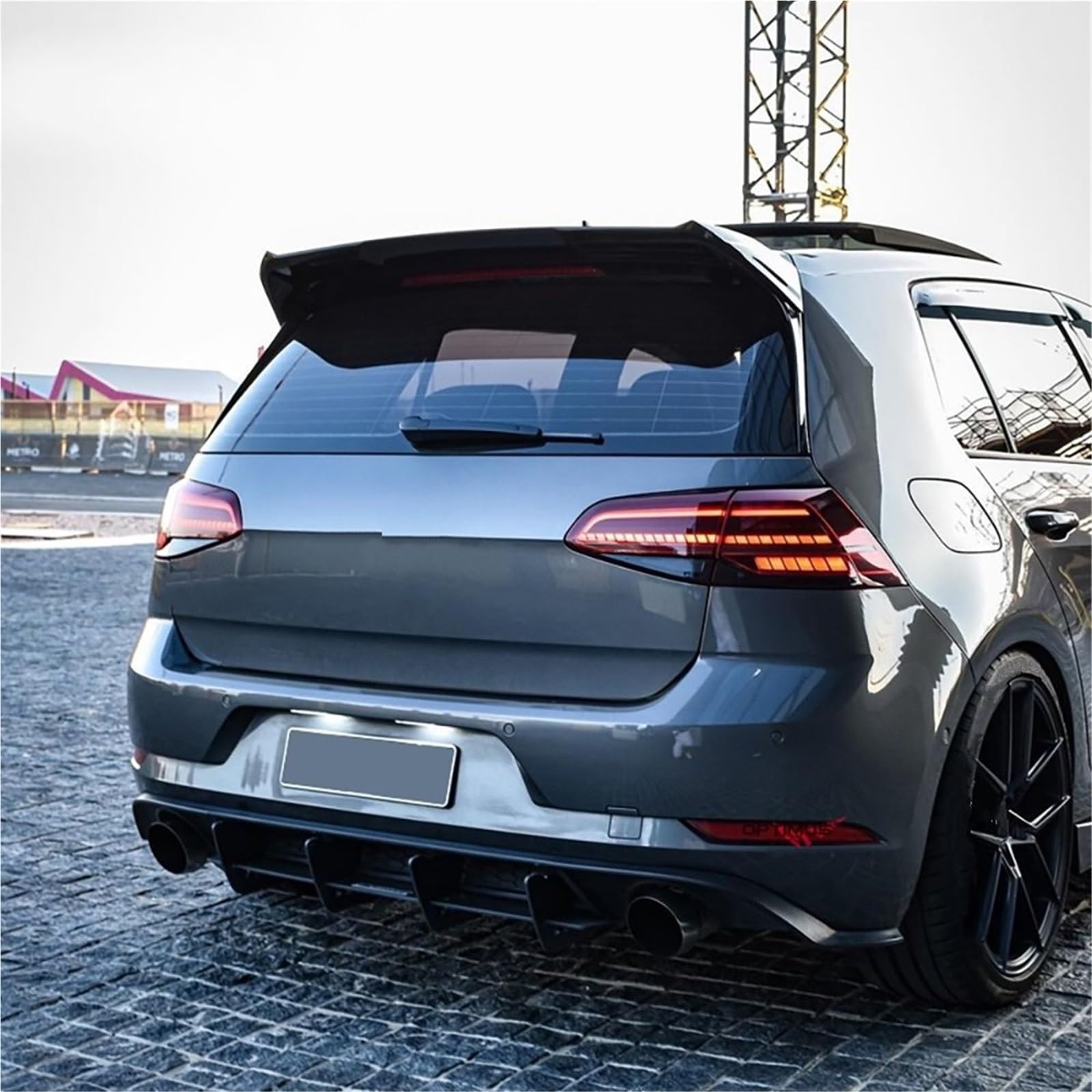 Spojlery tylne Do VW Golf MK6GTI MK7 GTI GTD R RL Spojler samochodowy | Skrzydło Spojlera Do Lepszej Aerodynamiki I Stylu Spojler Dachowy Samochodu