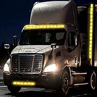 Vista 4 de Tallew 10 luces LED de remolque de 2.5 pulgadas, 2 diodos, impermeables, LED, marcador lateral, señal ovalada, luces de circulación para camión