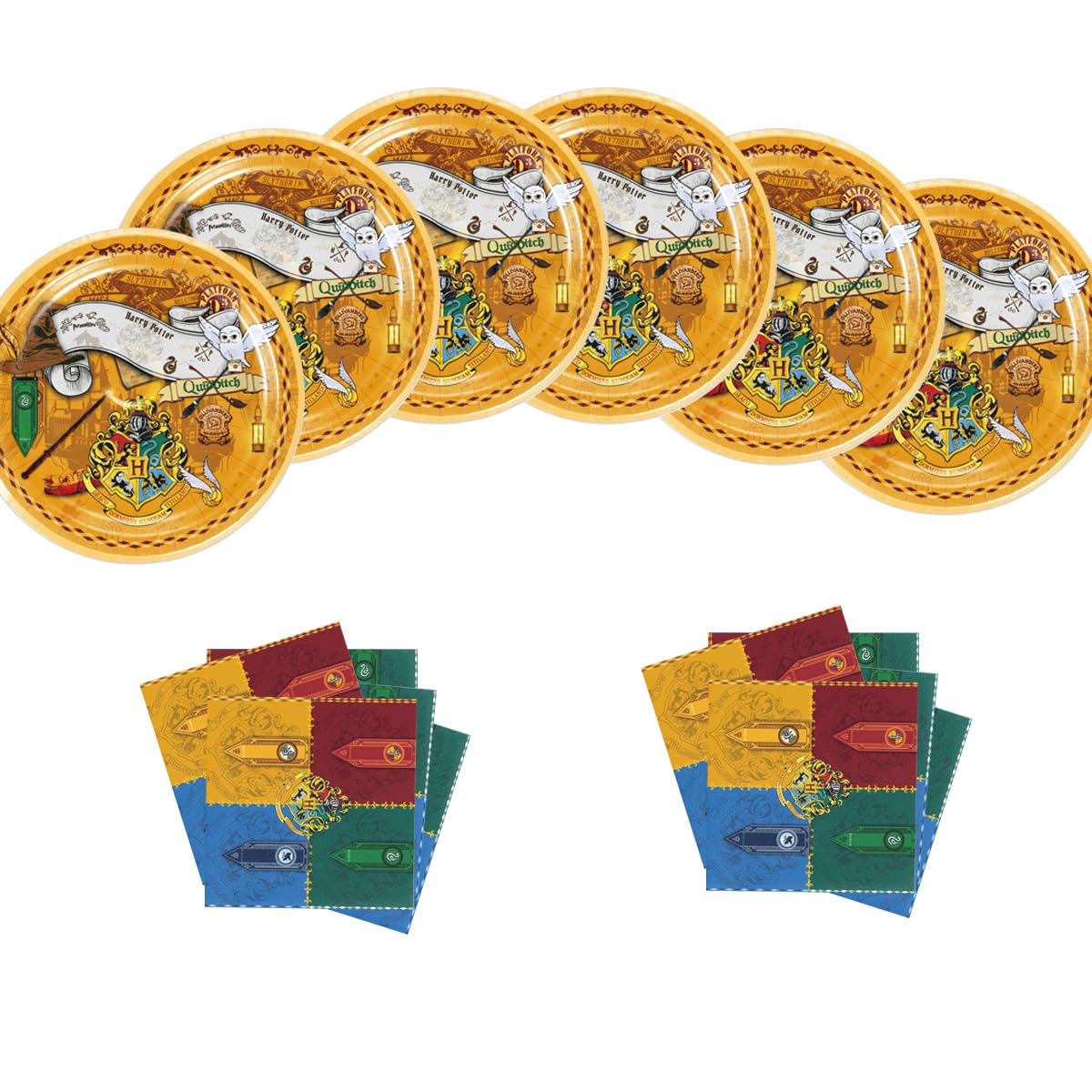 Magic Harry Birthday Supplies For Potter 20 Plates 20 Napkins Magical Potter School Wizard Theme Party Decorations