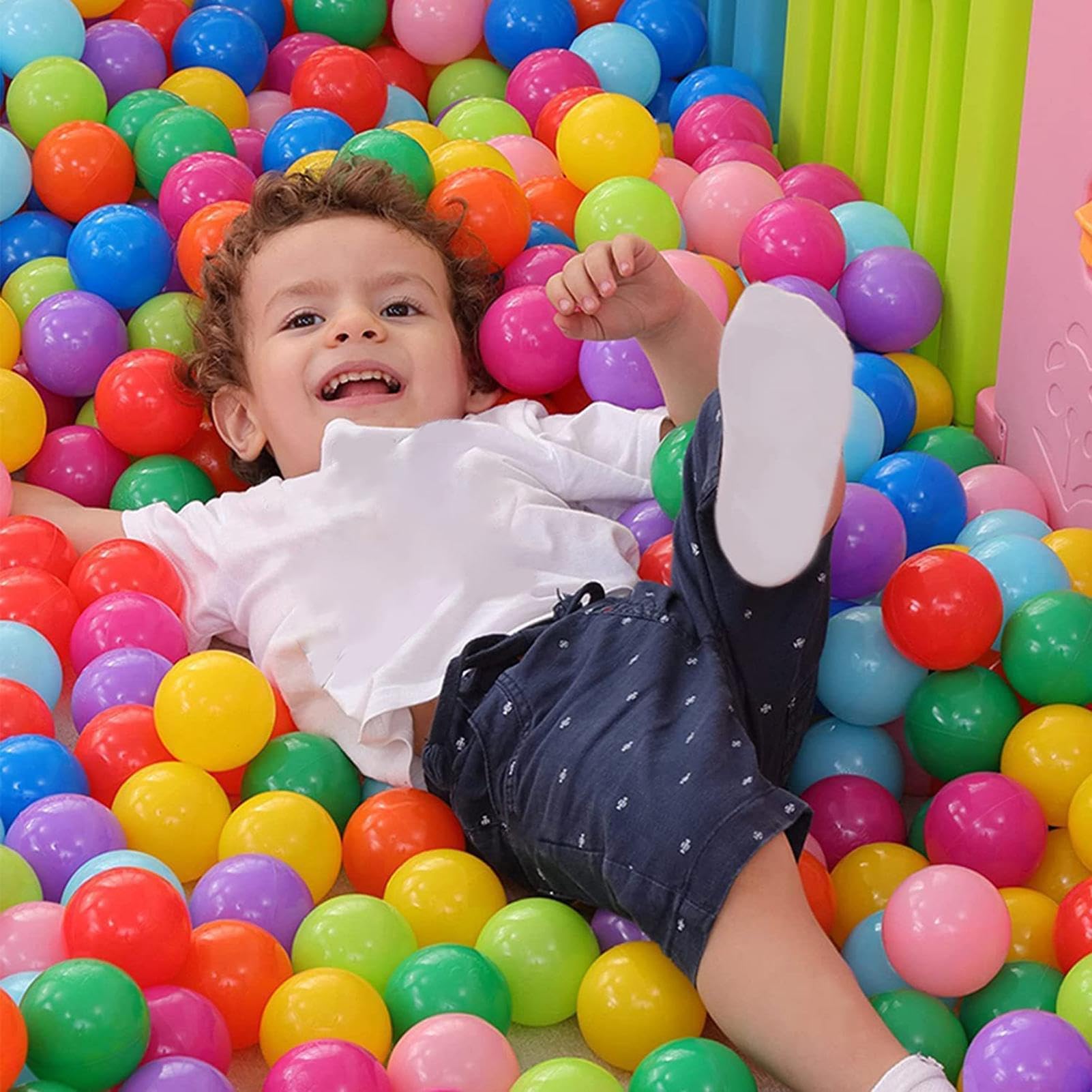 50 Pièces Balles De Piscine À Balles | Anti-écrasement Balle De Jeu Portables | Jeu De Boules Bébé | pour Tente, Maison, Piscine | Boules De Mer pour Piscine | Y Compris Un Sac en Filet