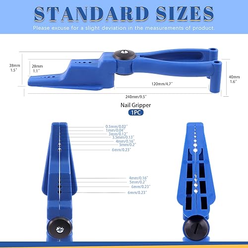 Miniatura 2 de Glarks Alicates de sujeción de uñas, alicates de seguridad de plástico, protector de dedos para martillar clavos y tornillos