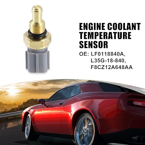 Miniatura 2 de X AUTOHAUX LF0118840A Sensor de temperatura del refrigerante del motor Remitente de temperatura para Mazda 3 2004-2011 para Mazda 5 2006-2010 2012