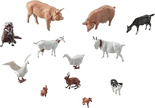 Noch 15711 Farm Animals Small 12/ H0 Scale Figures