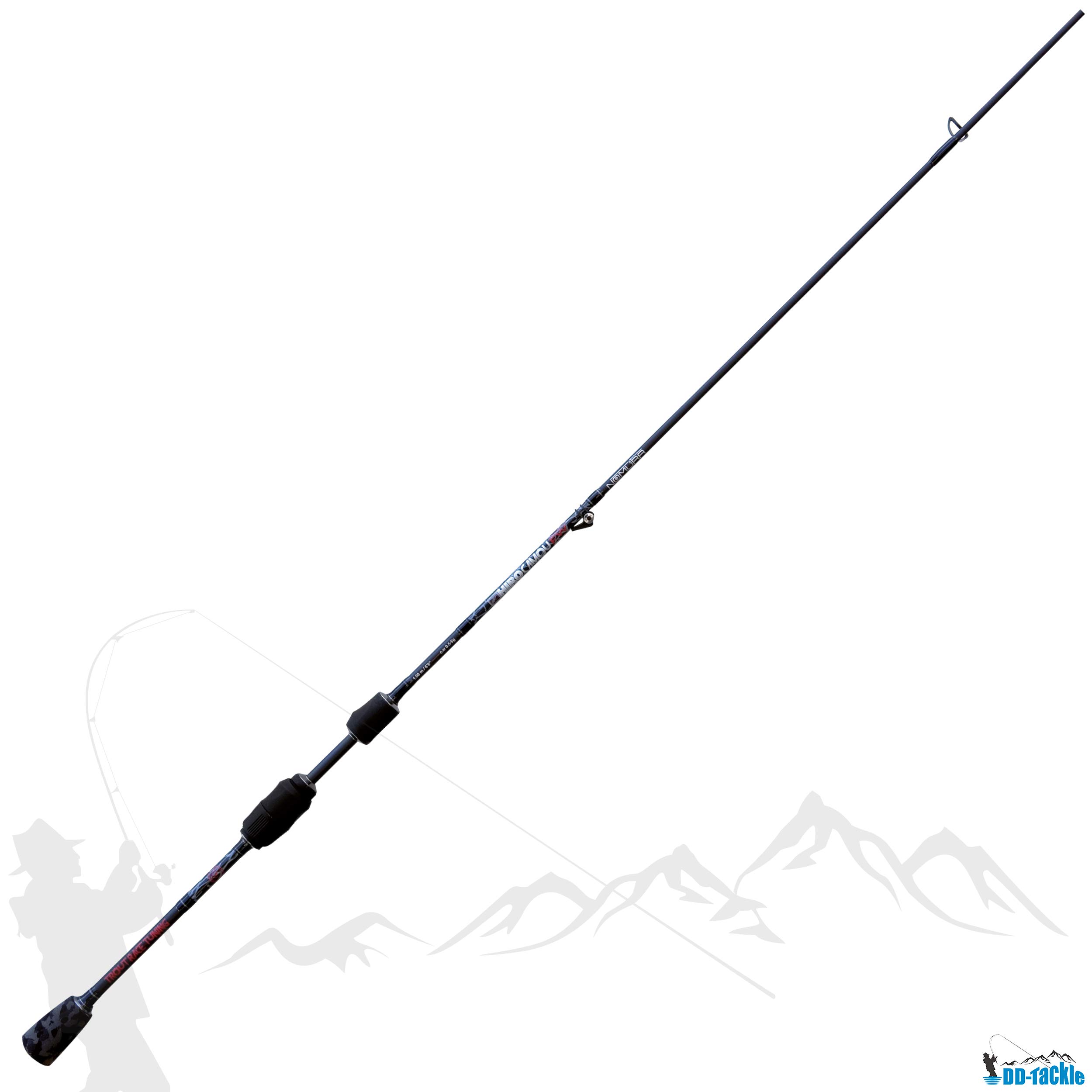 Nomura - Hiro Camou Fw Trout Race Tuning - Canna da Pesca Allrounder - Misura: 1,98m - Per gli Appassionati del Trout Area - Prestazioni Tecniche di Eccellenza con Design Estetico Accattivante