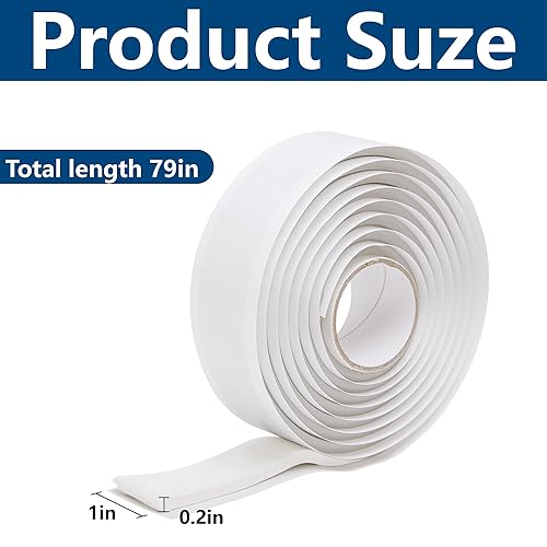 Miniatura 2 de Nkiy Quen Masilla de silicona moldeable de 79 x 1 pulgadas, cinta de masilla de sello de butilo impermeable de 0.197 in de grosor, cinta aislante