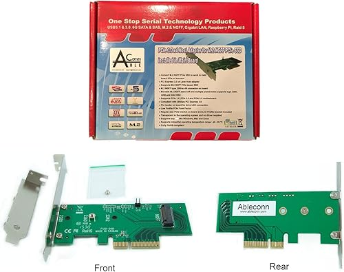Miniatura 8 de Ableconn Tarjeta controladora PEXM2-2SA Dual M.2 SATA SSD PCIe RAID con puertos SATA III duales - Compatible con 2 unidades SSD M.2 NGFF SATA + 2