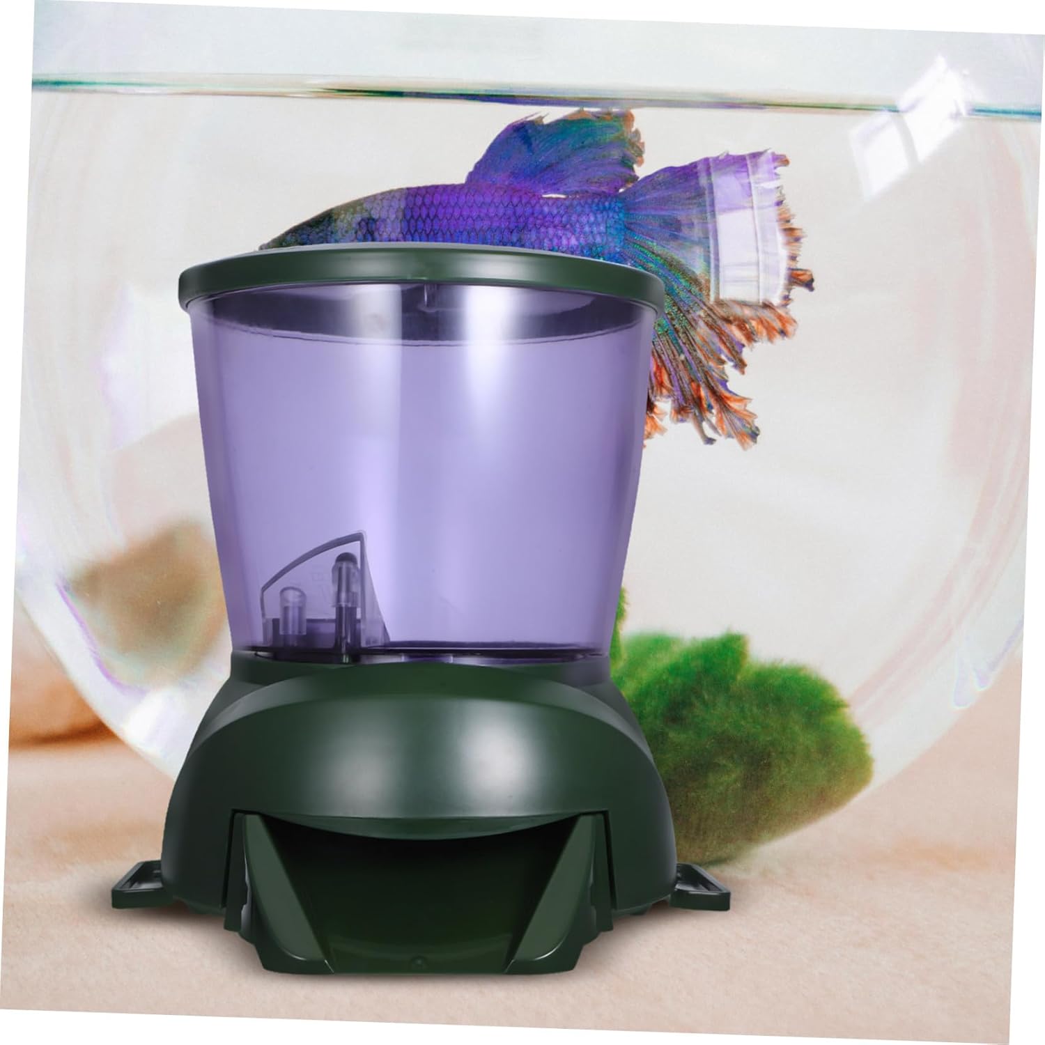 Automatic Fish Feeder for Aquarium LCD Display with Timing and Quantitative Feeding Function Suitable for Pellet Feeding Up to Days Feeding Without Battery