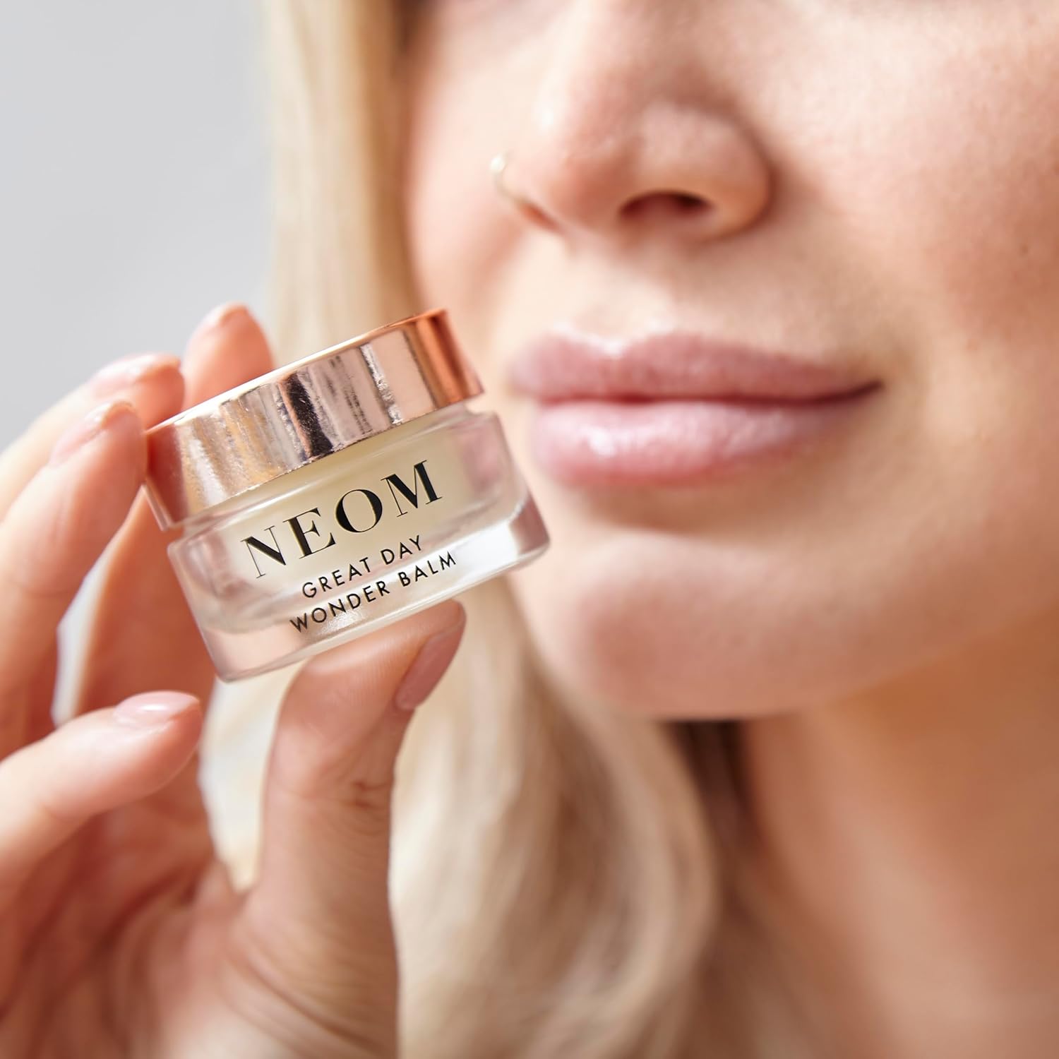NEOM - Great Day Wonder Balm, 12g | Smoothing Moisture for Lips & Dry Skin | Wild Mint & Mandarin | Scent To Make You Happy