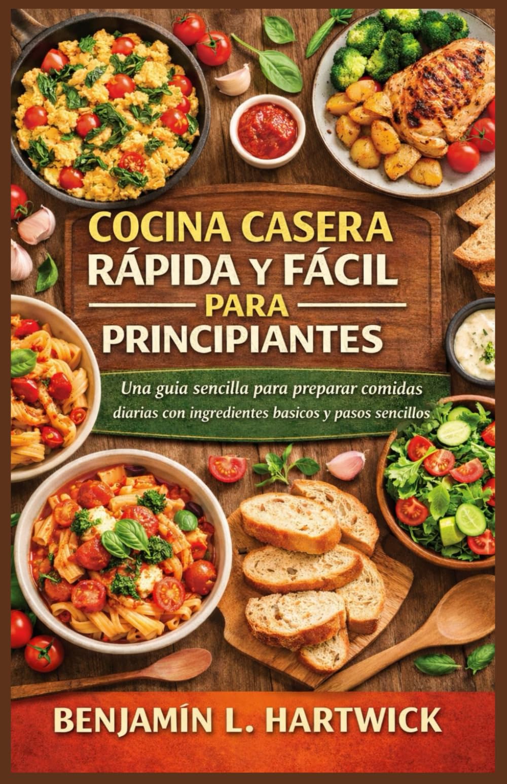 COCINA CASERA RÁPIDA Y FÁCIL PARA PRINCIPIANTES: Una guía sencilla para preparar comidas diarias con ingredientes básicos y pasos sencillos (Serie de Fundamentos Culinarios de Benjamin L. Hartwick)