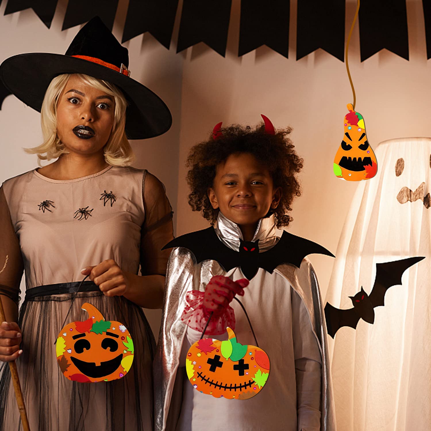 120 Piezas De Mini Adornos De Calabaza De Madera | Rebanadas De Madera