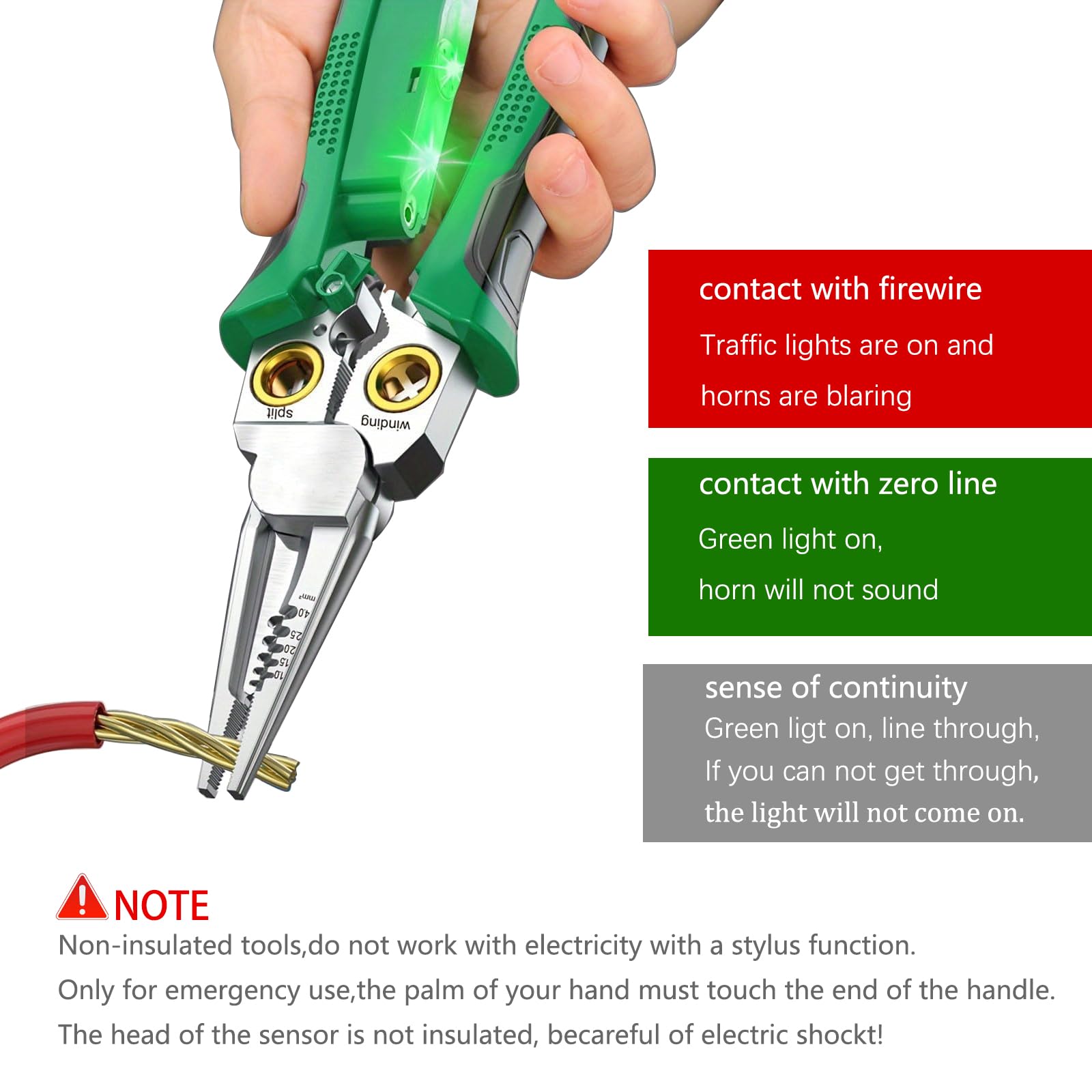 Pince à Dénuder 8 En 1 Avec Fonction De Mesure De L Pince A Denuder Pour Couper Et Tirer Des Fils Ciseaux Pour Gratter Et Presser 91917405