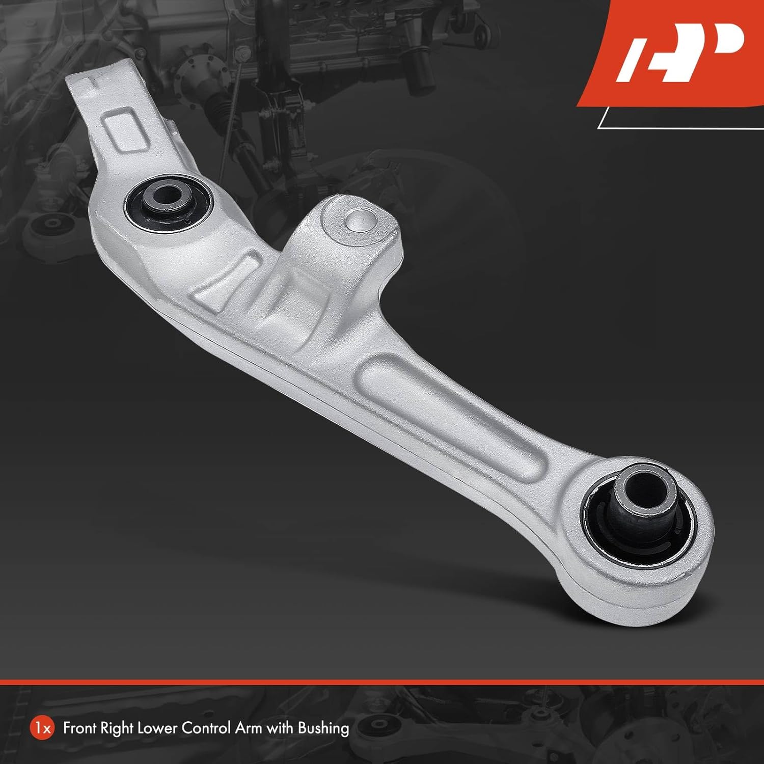 A-Premium Front Right Forward Lower Control Arm, with Bushing, Compatible with Infiniti G35 2003-2004, Nissan 350Z 2003-2004, RWD