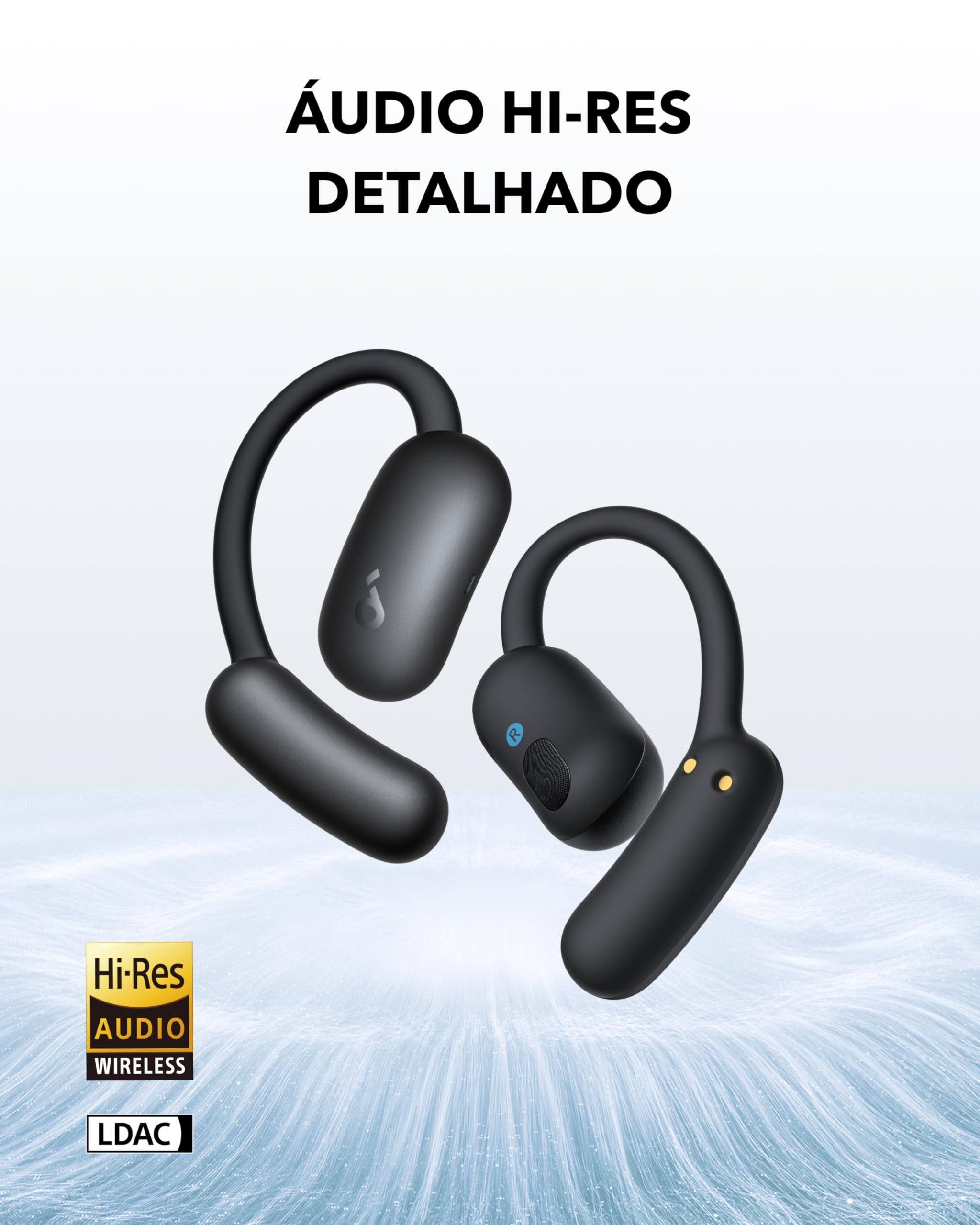 soundcore AeroFit 2 da Anker, Fone de Ouvido Bluetooth 5.4 aberto