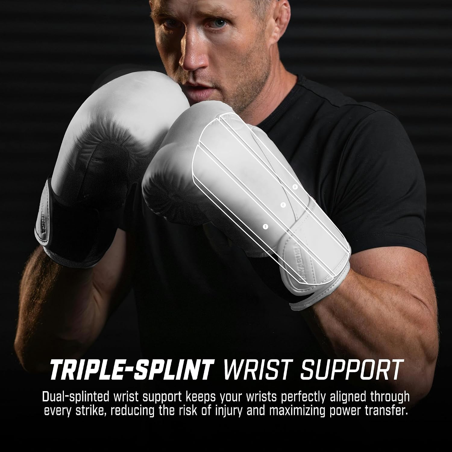 Hayabusa T360 Leather Boxing Gloves for Men and Women Wrist and Knuckle Protection, Triple Splinted Wrist Support, Cloud-Like Knuckle Padding