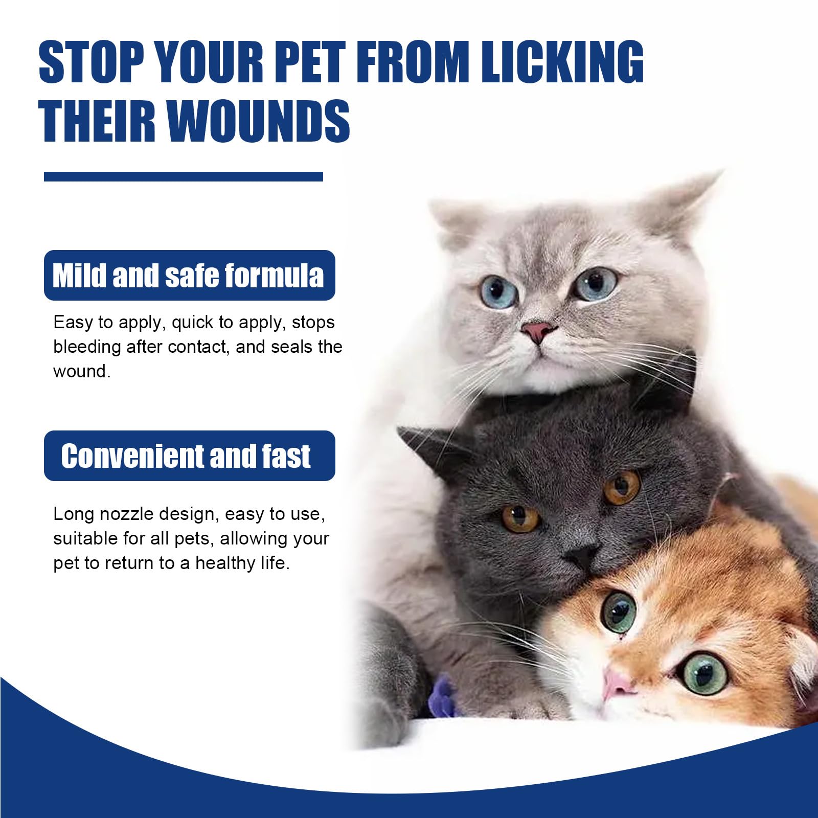 Gel Soin des Plaies pour Animaux,Gel de Soin des Plaies pour Chiens et Chats,Gel de Guérison Imperméable,Gel Apaisant pour Les Plaies pour Chats et Chiens