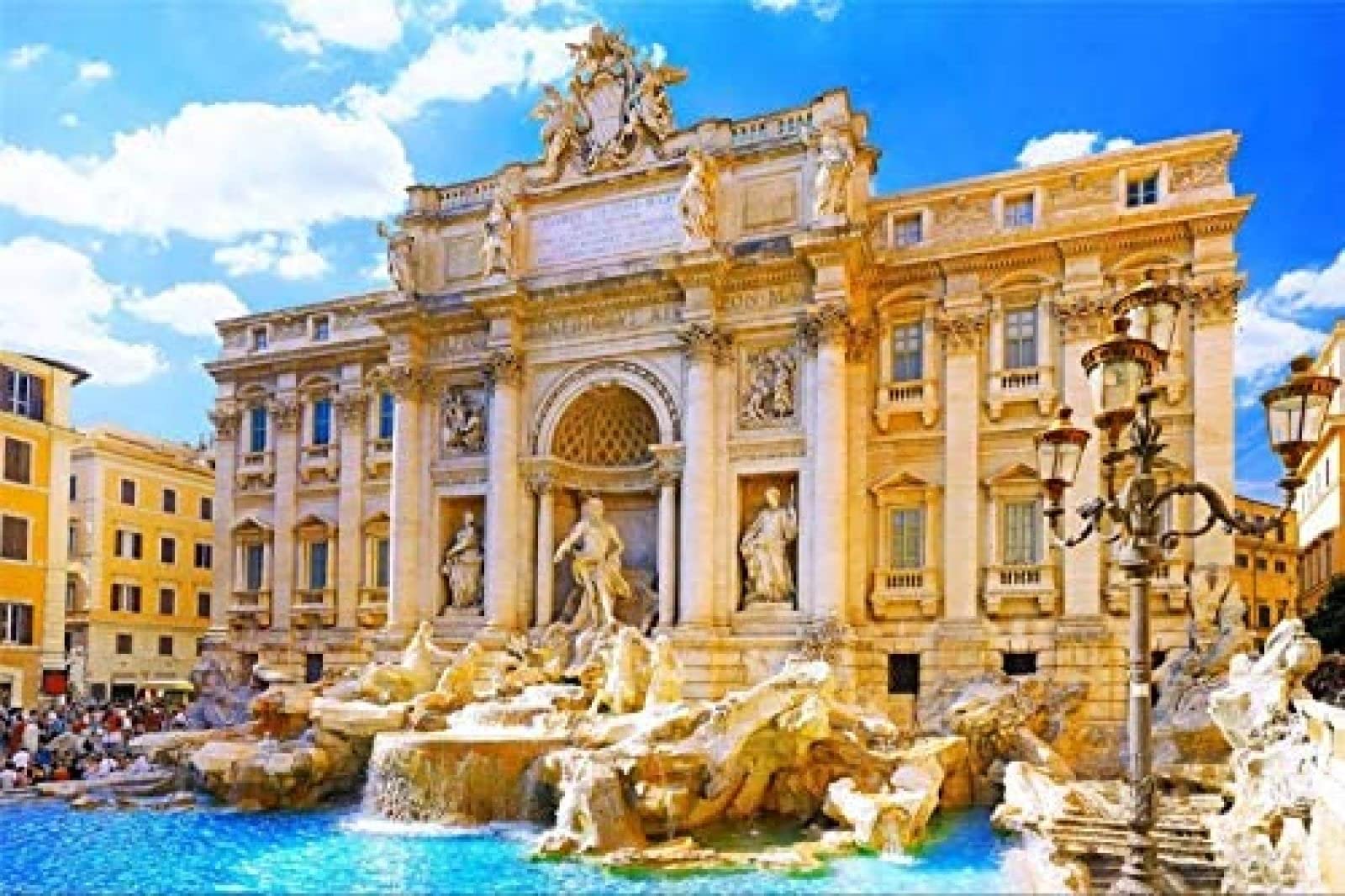 Nprzm H215 5D Diy Diamond Painting Kit, Rome Trevi Fountain Home Decoration, Crafts, Valentine's Day Gifts Valentine's Day Present 30X40cm