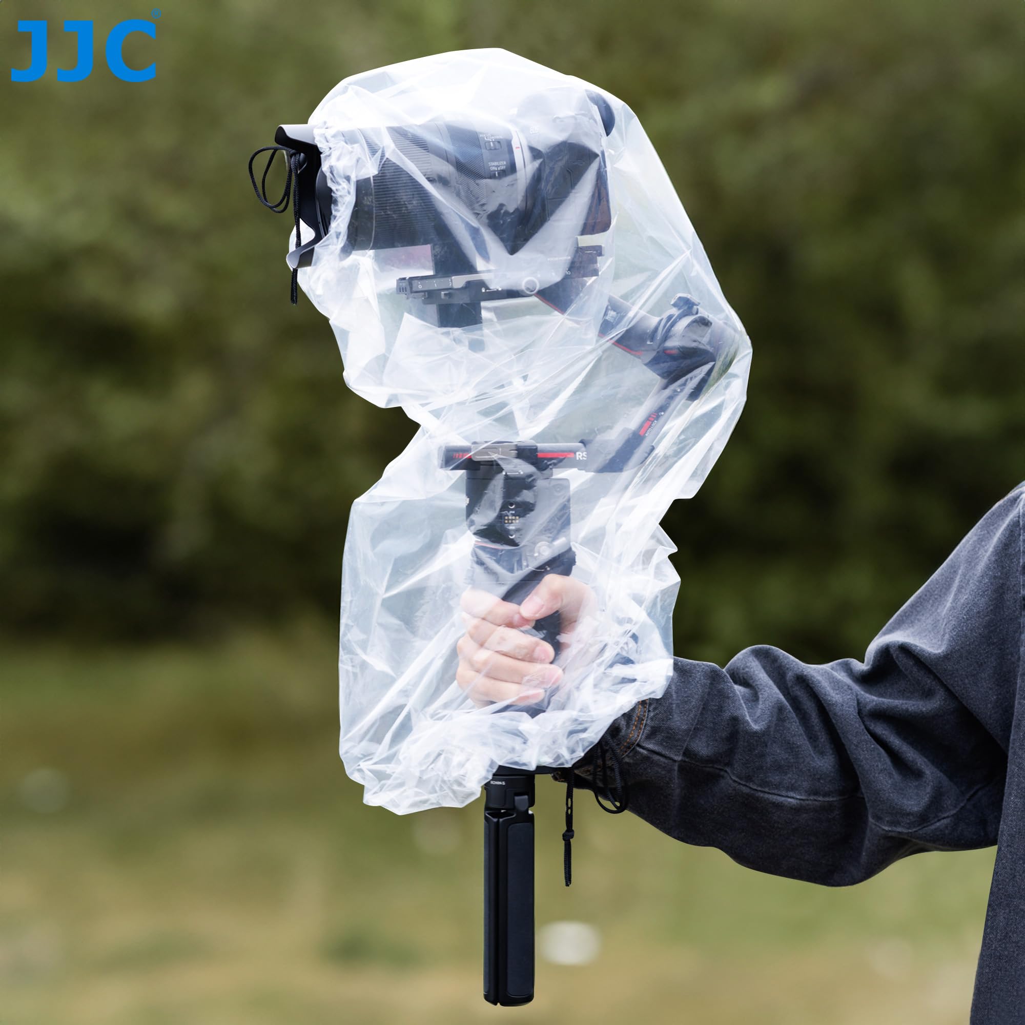 JJC 2 Pack Housse de Pluie Transparente pour Stabilisateur, Protecteur Imperméable pour DJI RS3 Pro Mini RSC 2 Ronin-SC ZHIYUN WEEBILL 3S Crane 4 et Plus Stabilisateur Inférieur à 16,3 x 8,6 x 7,7 ''