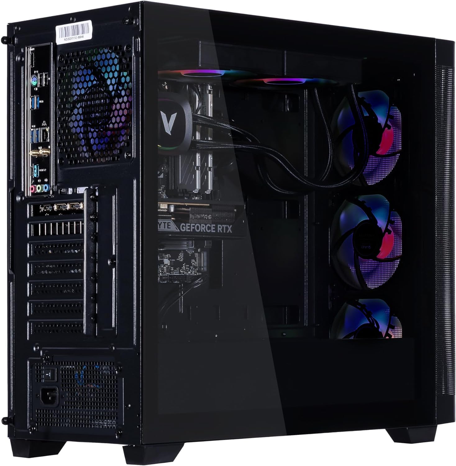 Velztorm Pilum Gaming Desktop PC (AMD Ryzen 7 5700X, GeForce RTX 5060, 32GB DDR4, 1TB PCIe SSD, 120mm AIO, 750W PSU, RJ-45, 1 Display Port, HDMI, Win 11 Pro)