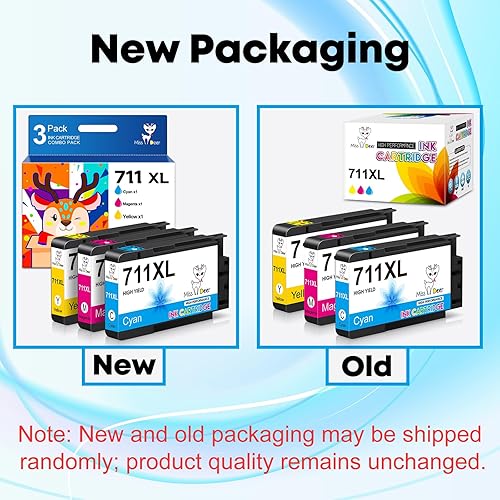 Miniatura 8 de Miss Deer Cartuchos de tinta 712XL remanufacturados de repuesto para HP 712 712XL, trabajo para HP para impresoras de trazador DesignJet T630 T650