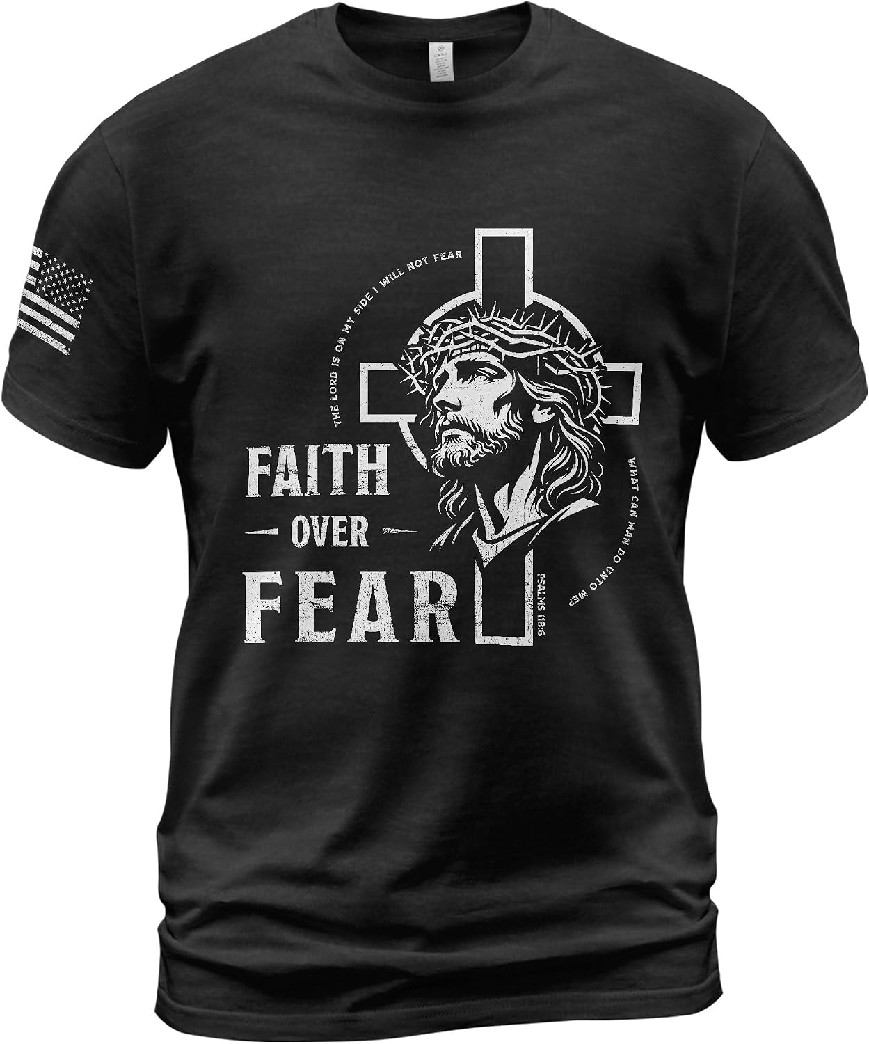 Faith Over Fear Shirt, Jesus Shirts for Men, Cross Shirt, Jesus Tshirt, Christian Shirts for Men