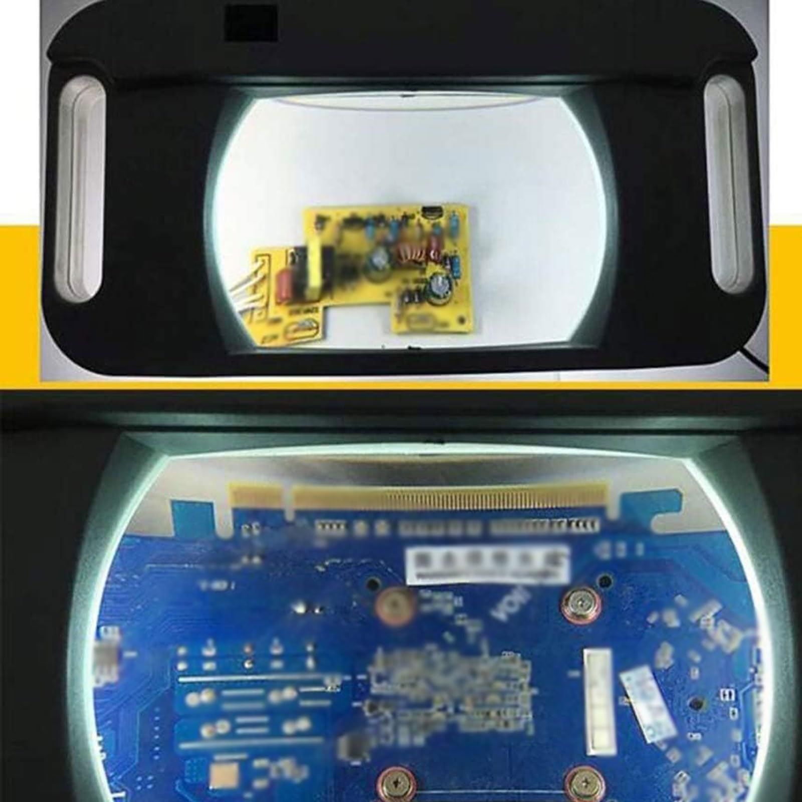 Lupa Lupas Lupa Plegable con luz LED Lupa Manos Libres para Lectura, inspección, Soldadura, Costura