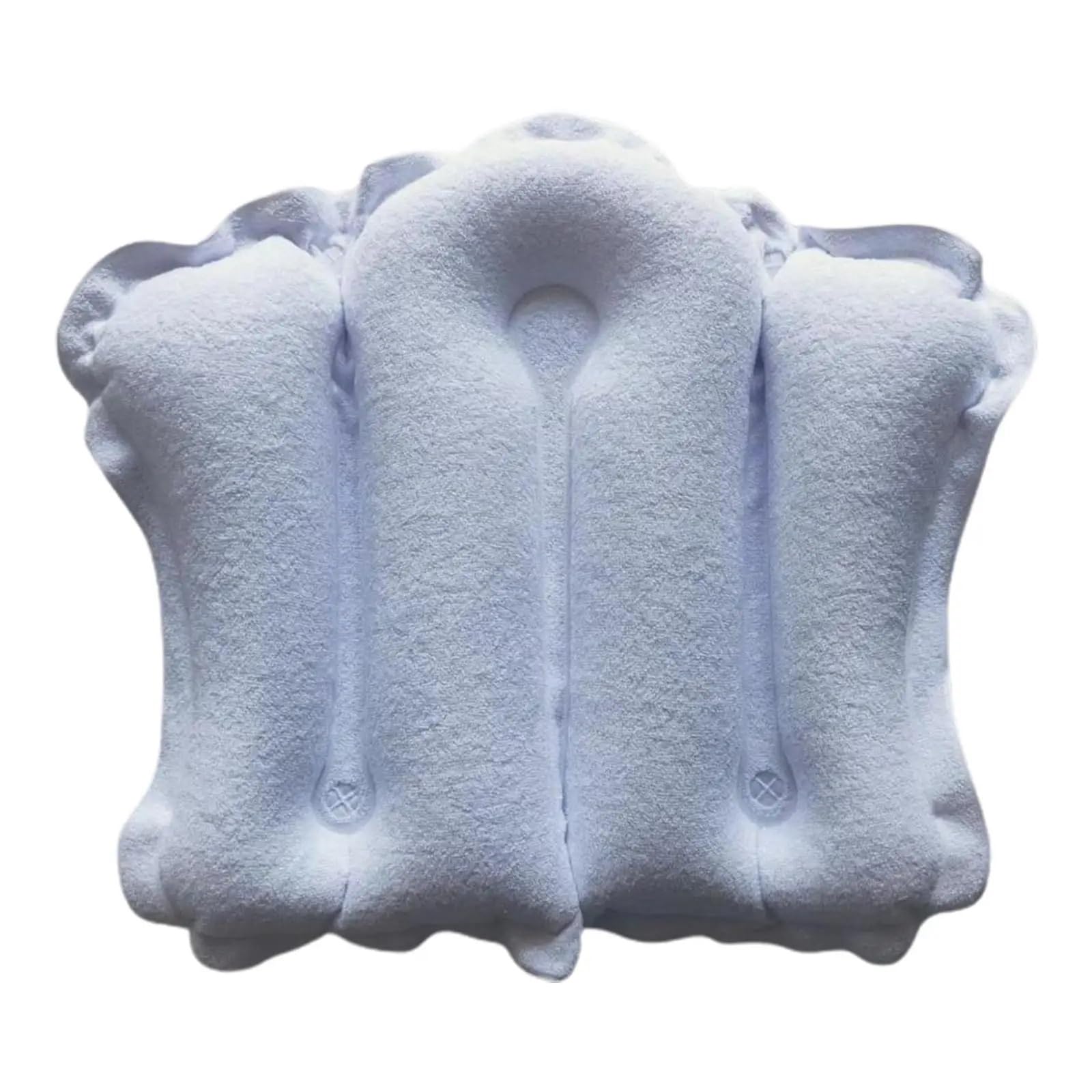 Bath Pillow Inflatable Bath Pillow Waterproof Neck Support Tub Bathtub Head Rest For Pool And Shoulders Aid(WHITE)