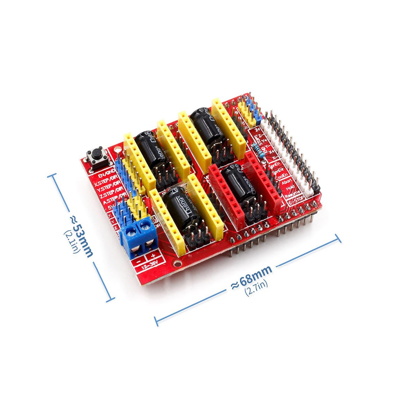 CNC Schild v3 Graviermaschine Expansion Board mit 4 Stück A4988Treiber mit Kühlkörper 3D Drucker kompatibel