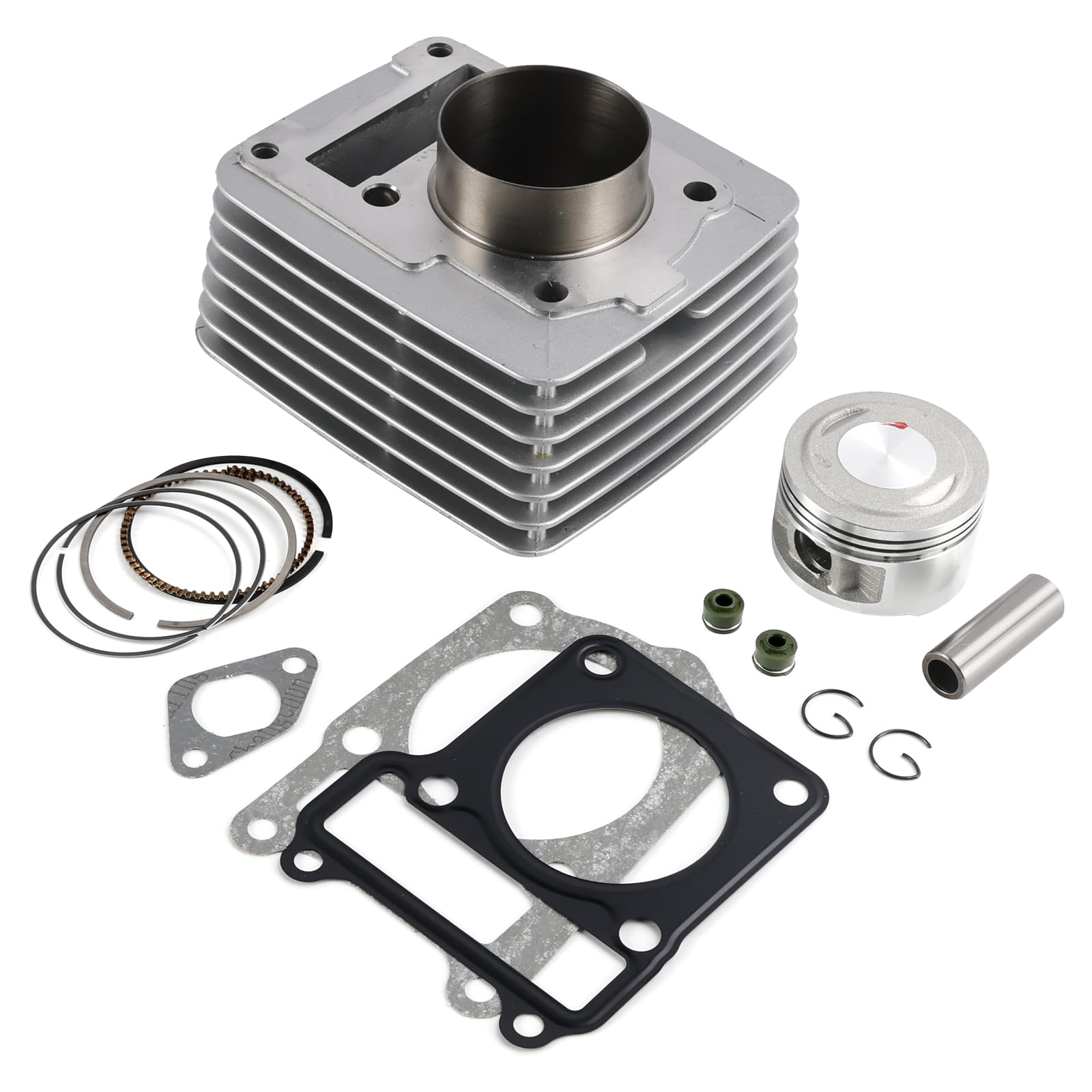Topteng 150cc Cylinder Piston Top End Kit 57mm Apto para Yamaha YBR125 YBR 125 Custom 05-18