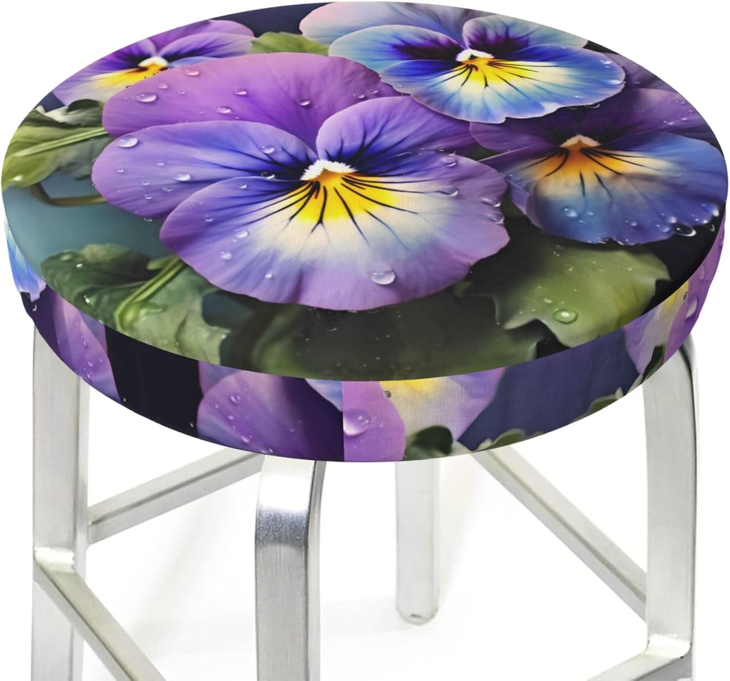 Round Bar Stool Seat Cover for Home Kitchen Dining Chair - 14 inch