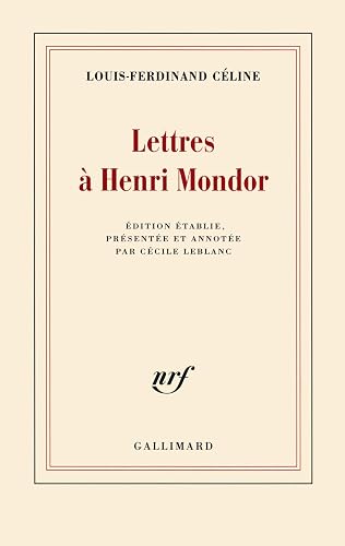 Couverture de Lettres à Henri Mondor