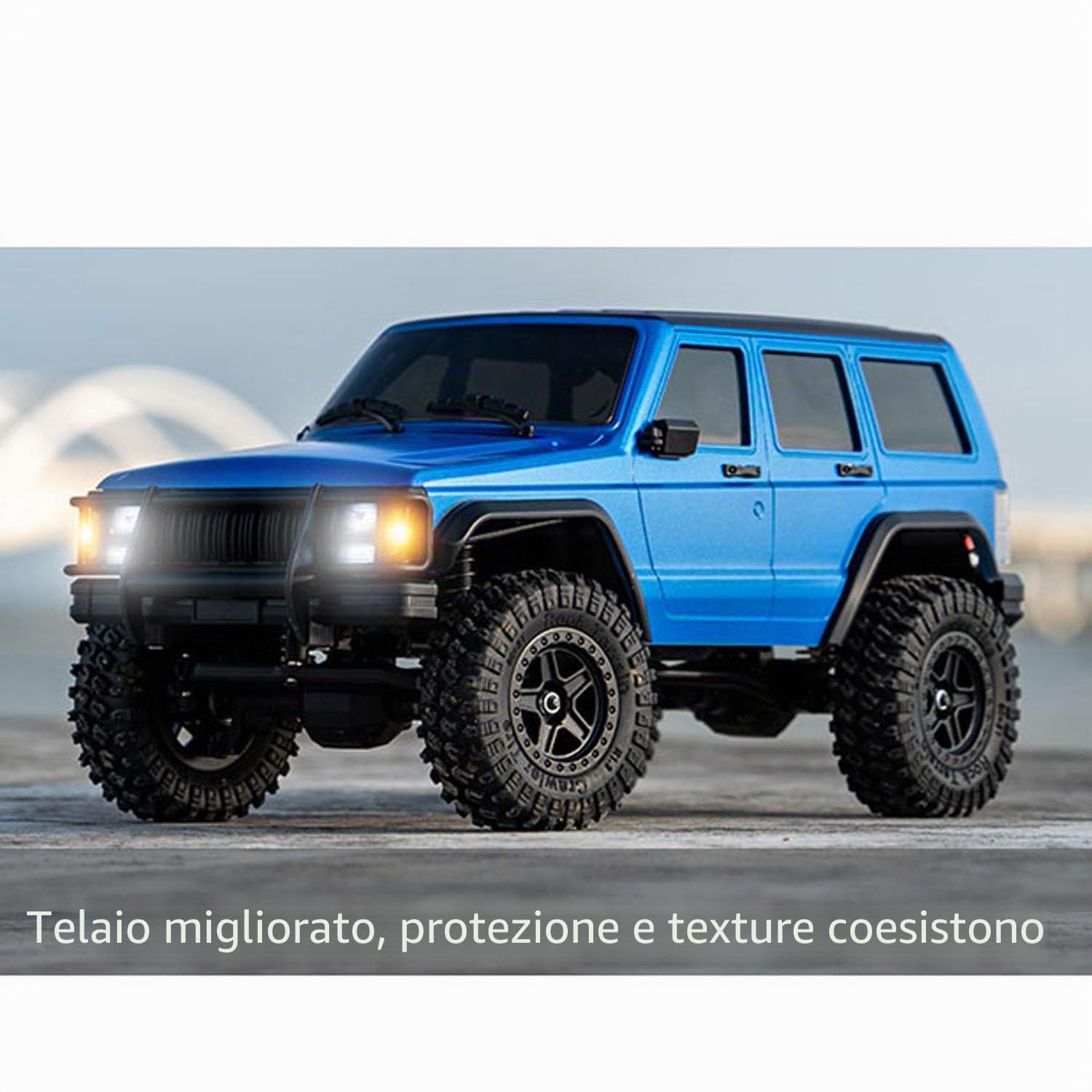 TOUCAN RC HOBBY 1/18 4x4 RC fuoristrada veicolo radiocomandato, crawler, modello C8809, 3 marce, motore a spazzola 370, 20-A-ESC, controllo 100 m, pronto all'uso come regalo speciale