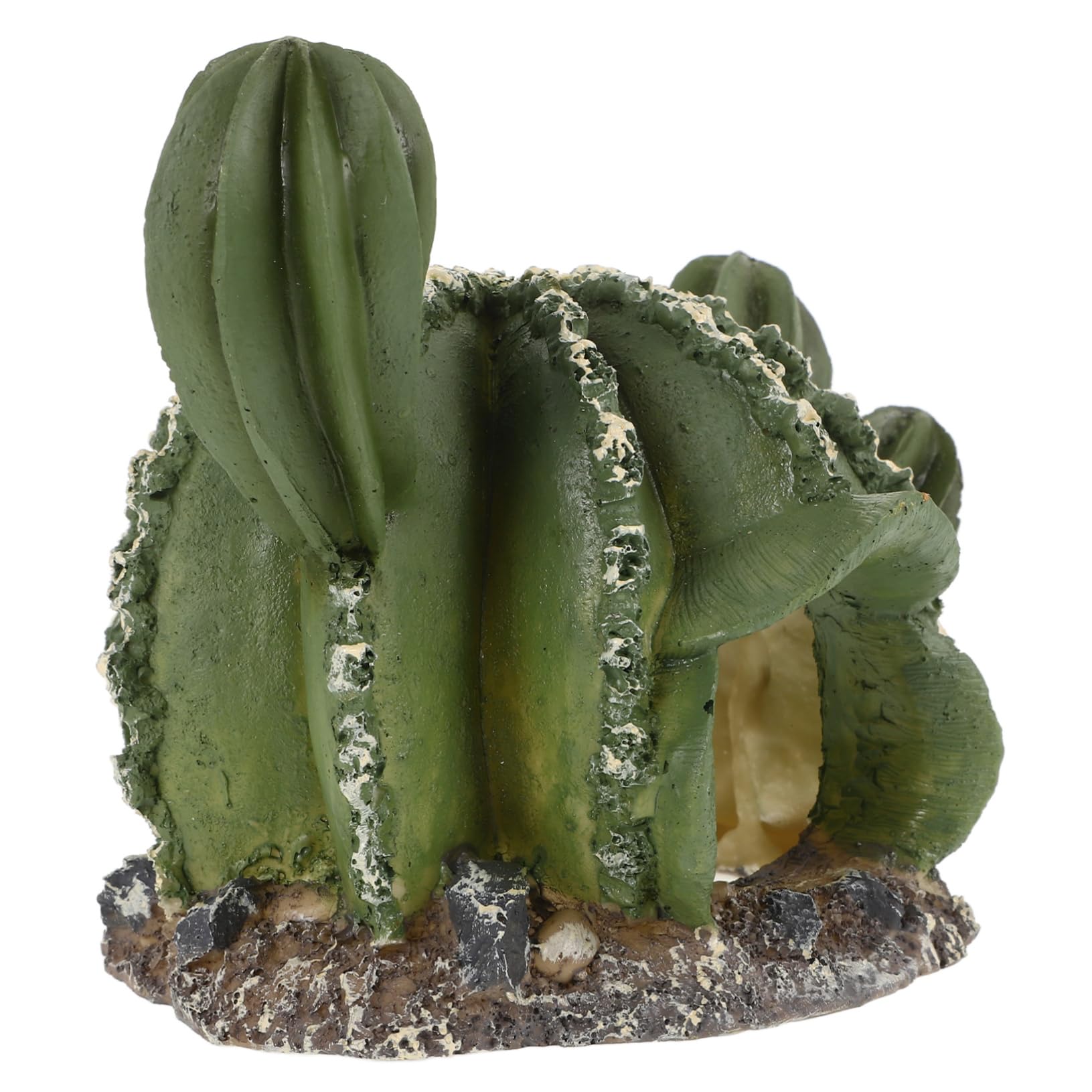 VANZACK 4piezas Cueva De Reptiles De Forma De Cactus Refugio Decorativo para y Terrarios Natural para y De Ocultación para Reptilianas